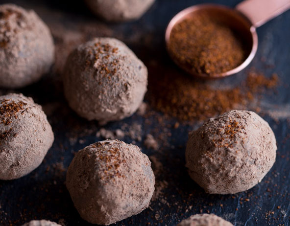 The most delicious Mexican chocolate chili Himalayan Pink Salt truffles